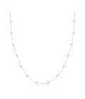 Chain with Rose cut Diamond Drops and pearl